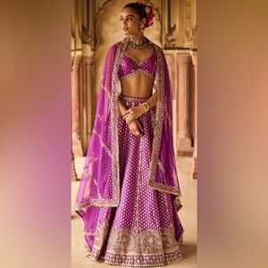 Lehenga Embellished Purple